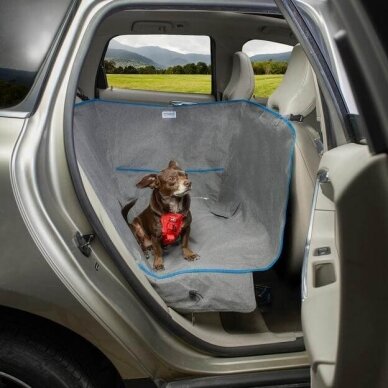 Kurgo Heather Half Dog Hammock pusinis užtiesalas užpakalinei automobilių sėdynei 2