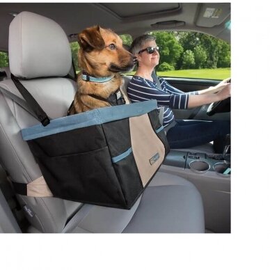 Kurgo Rover Booster Seat™ for dogs gives your pup his own comfortable car seat