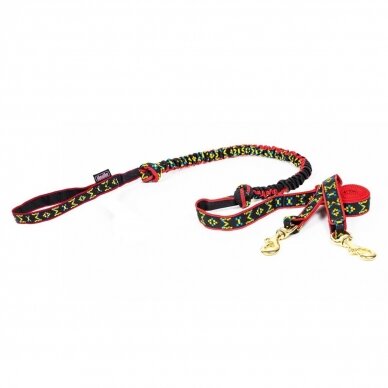 ManMat LONG BUNGEE line for 2 dogs amortizacinis lynas dviems šunims 1