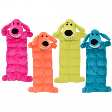 Multipet Loofa Squeaker Mat minkšti žaislai šunims su 13 cypukų 1