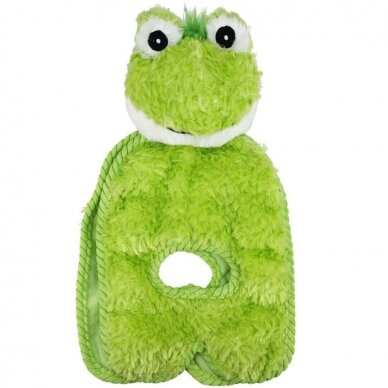 Multipet Tug O War Frog Soft, crinkly  dog toy