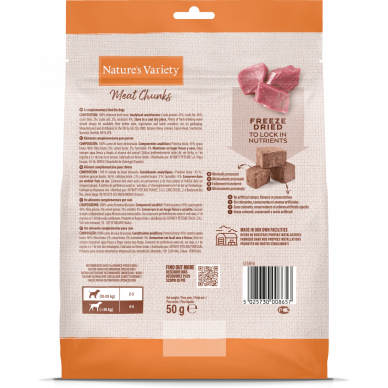 Nature's Variety BEEF CHUNKS Freeze Dried Meat Chunks for dogs 1