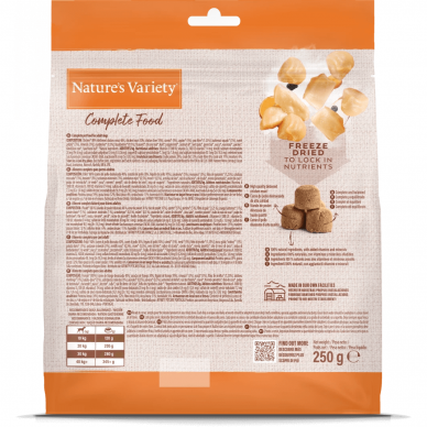 Nature's Variety CHICKEN šaltyje džiovintas liofilizuotas maistas šunims 1