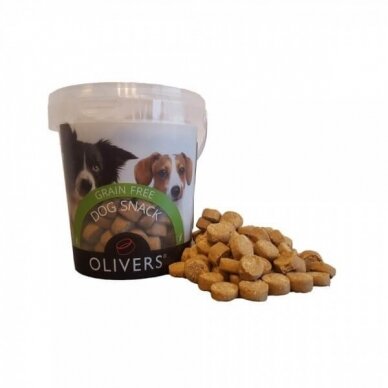 OLIVER'S XL SNACKS GRAIN FREE SALMON 500 G  snacks for dogs