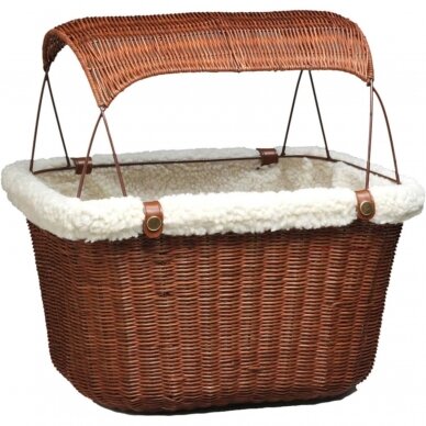 PetSafe Happy Ride Wicker Bicycle Basket for Dogs and Cats Stylish Wicker  basket for pets