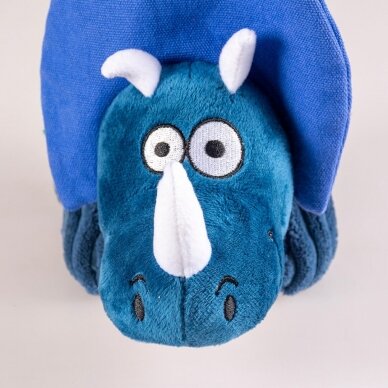 Plush dino triceratops soft plush toy for dogs 1