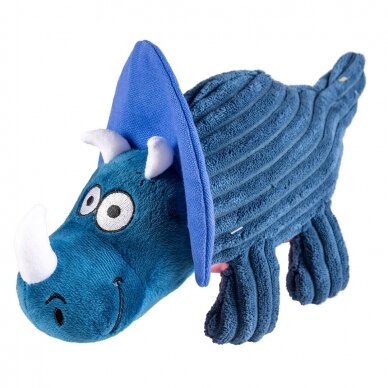 Plush dino triceratops minkštas žaislas šunims