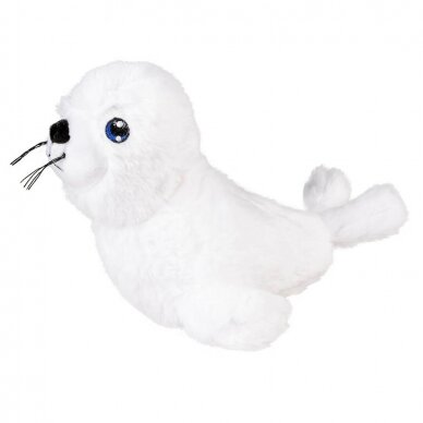 Plush seal cuddle white pliušinis žaislas šunims