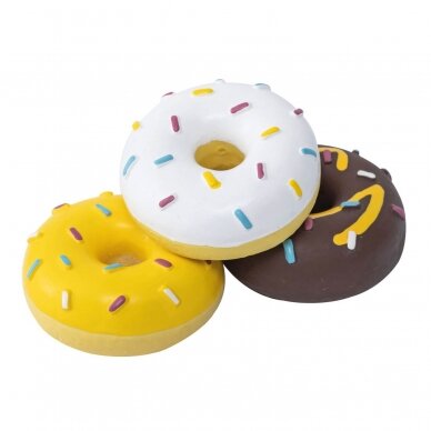 Quapas! Dog Toy Fun Donut  latex dog toy