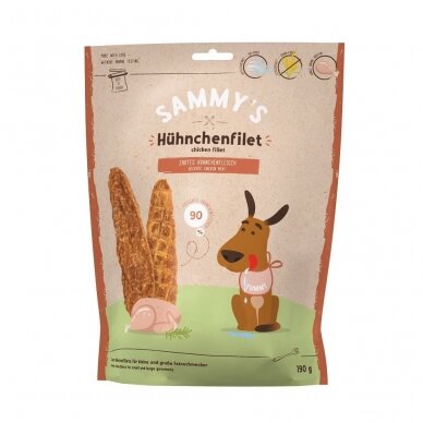 Sammy's chicken fillet 190g skanėstai šunims iš vištienos