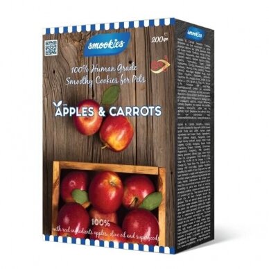 Smookies Apples & Carrots 200 g skanėstai šunims