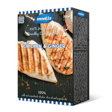 Smookies Chicken & Ginger 200 g skanėstai šunims