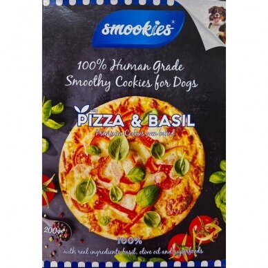 Smookies Pizza & Basil 200 g skanėstai šunims