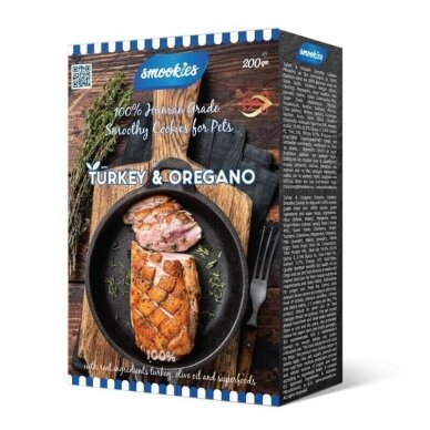 Smookies Turkey & Oregano 200 g skanėstai šunims