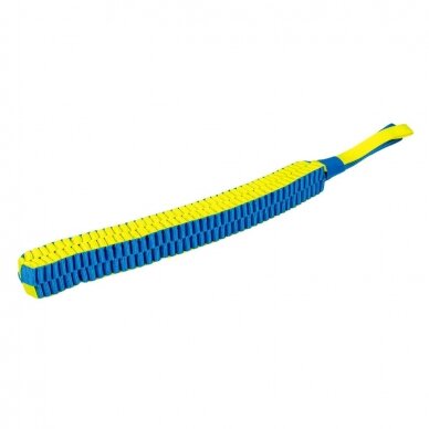 Supa`nylon tug stick blue/yellow tvirtas, tampymui skirtas žaislas šunims 1