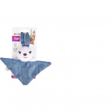 TOY MEDY RABBIT BLUE WHITE SILVER BLACK žaislas katėms 1