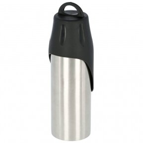 Kerbl Travel Bottle Stainless Steel  made from rust-resistant stainless steel and plastic