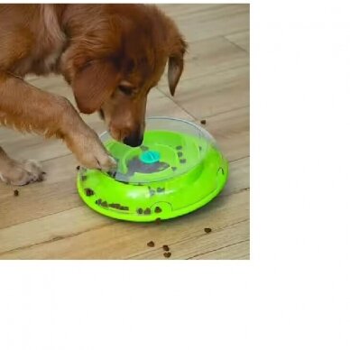 WOBBLE BOWL - SLOW FEEDER & DOG PUZZLE IN ONE interactive dog toy and food disperser for dogs 2