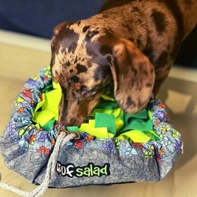 WufSalad Snuffle Mat Interactive Dog Toy Puzzle uostymo kilimėlis šunims 2